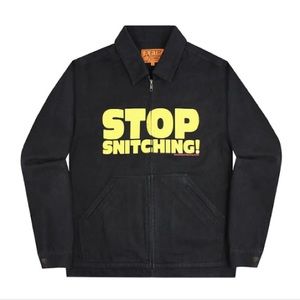 FTP “Stop Snitching” Jacket Black and Yellow